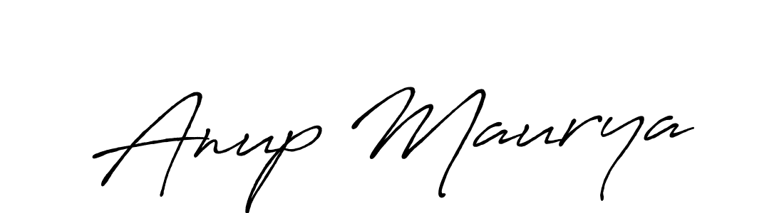 Anup Maurya stylish signature style. Best Handwritten Sign (Antro_Vectra_Bolder) for my name. Handwritten Signature Collection Ideas for my name Anup Maurya. Anup Maurya signature style 7 images and pictures png