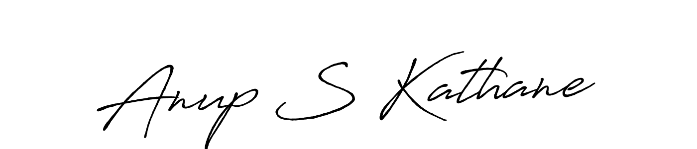 Design your own signature with our free online signature maker. With this signature software, you can create a handwritten (Antro_Vectra_Bolder) signature for name Anup S Kathane. Anup S Kathane signature style 7 images and pictures png