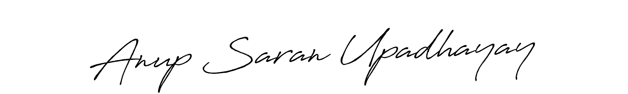 How to make Anup Saran Upadhayay name signature. Use Antro_Vectra_Bolder style for creating short signs online. This is the latest handwritten sign. Anup Saran Upadhayay signature style 7 images and pictures png