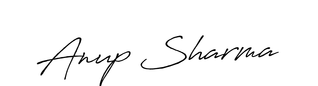 Use a signature maker to create a handwritten signature online. With this signature software, you can design (Antro_Vectra_Bolder) your own signature for name Anup Sharma. Anup Sharma signature style 7 images and pictures png