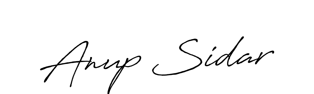 How to make Anup Sidar signature? Antro_Vectra_Bolder is a professional autograph style. Create handwritten signature for Anup Sidar name. Anup Sidar signature style 7 images and pictures png