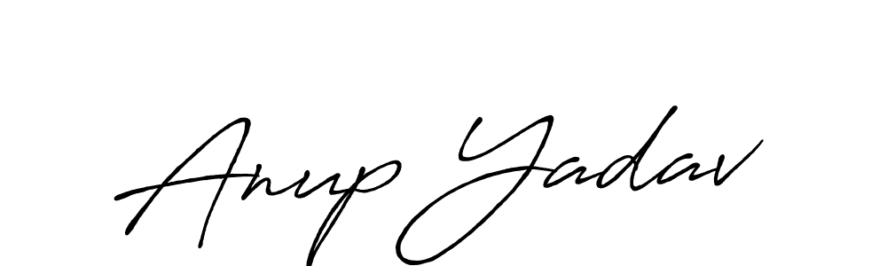 Also we have Anup Yadav name is the best signature style. Create professional handwritten signature collection using Antro_Vectra_Bolder autograph style. Anup Yadav signature style 7 images and pictures png