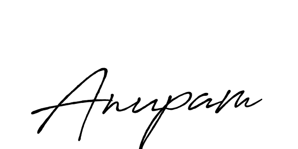 Use a signature maker to create a handwritten signature online. With this signature software, you can design (Antro_Vectra_Bolder) your own signature for name Anupam. Anupam signature style 7 images and pictures png