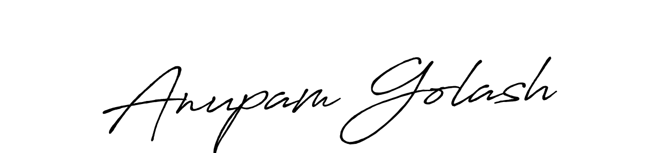 The best way (Antro_Vectra_Bolder) to make a short signature is to pick only two or three words in your name. The name Anupam Golash include a total of six letters. For converting this name. Anupam Golash signature style 7 images and pictures png