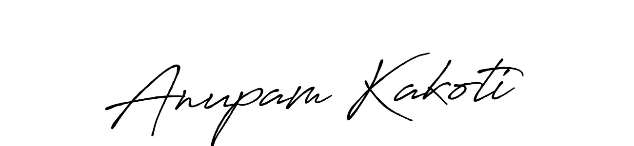 Anupam Kakoti stylish signature style. Best Handwritten Sign (Antro_Vectra_Bolder) for my name. Handwritten Signature Collection Ideas for my name Anupam Kakoti. Anupam Kakoti signature style 7 images and pictures png