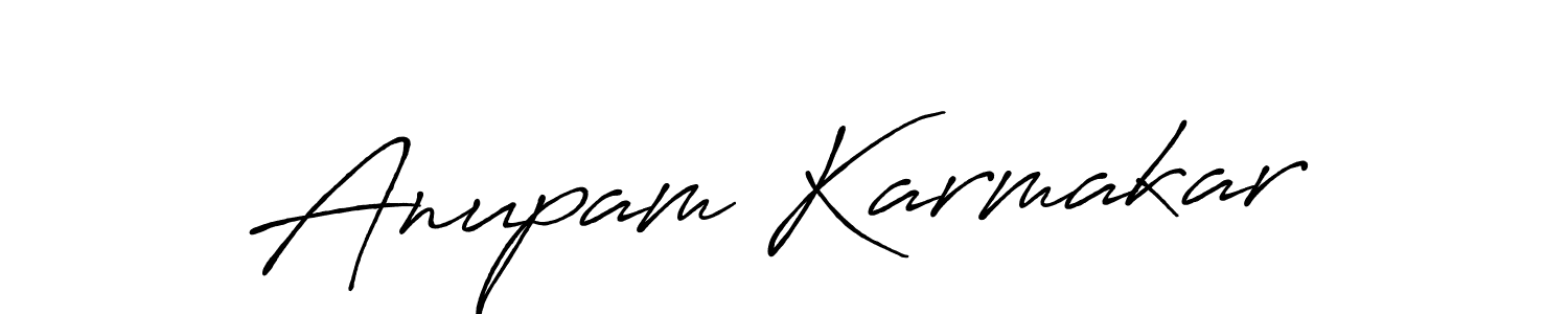 Similarly Antro_Vectra_Bolder is the best handwritten signature design. Signature creator online .You can use it as an online autograph creator for name Anupam Karmakar. Anupam Karmakar signature style 7 images and pictures png