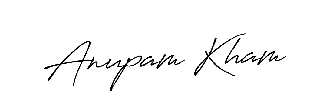 Here are the top 10 professional signature styles for the name Anupam Kham. These are the best autograph styles you can use for your name. Anupam Kham signature style 7 images and pictures png