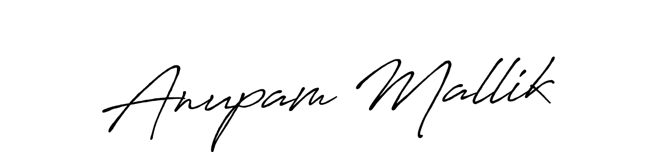 Also You can easily find your signature by using the search form. We will create Anupam Mallik name handwritten signature images for you free of cost using Antro_Vectra_Bolder sign style. Anupam Mallik signature style 7 images and pictures png