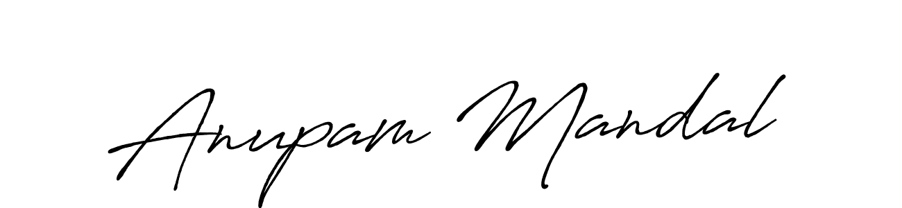 Design your own signature with our free online signature maker. With this signature software, you can create a handwritten (Antro_Vectra_Bolder) signature for name Anupam Mandal. Anupam Mandal signature style 7 images and pictures png