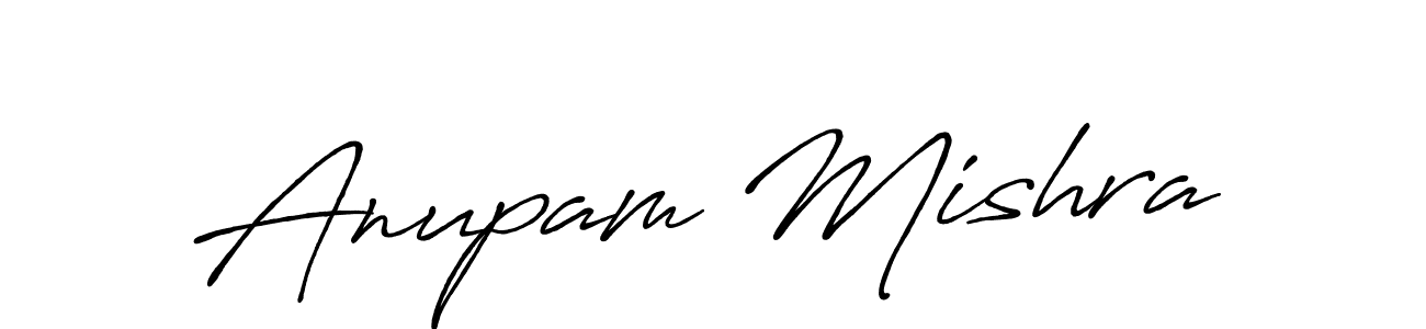 Create a beautiful signature design for name Anupam Mishra. With this signature (Antro_Vectra_Bolder) fonts, you can make a handwritten signature for free. Anupam Mishra signature style 7 images and pictures png