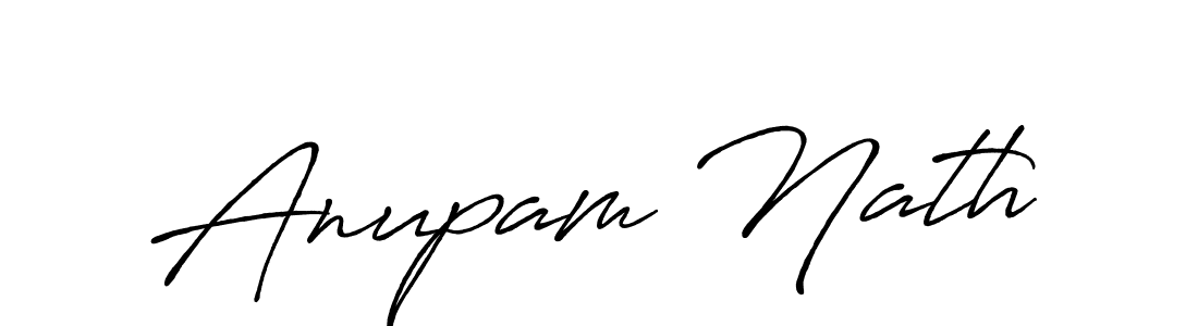 Anupam Nath stylish signature style. Best Handwritten Sign (Antro_Vectra_Bolder) for my name. Handwritten Signature Collection Ideas for my name Anupam Nath. Anupam Nath signature style 7 images and pictures png