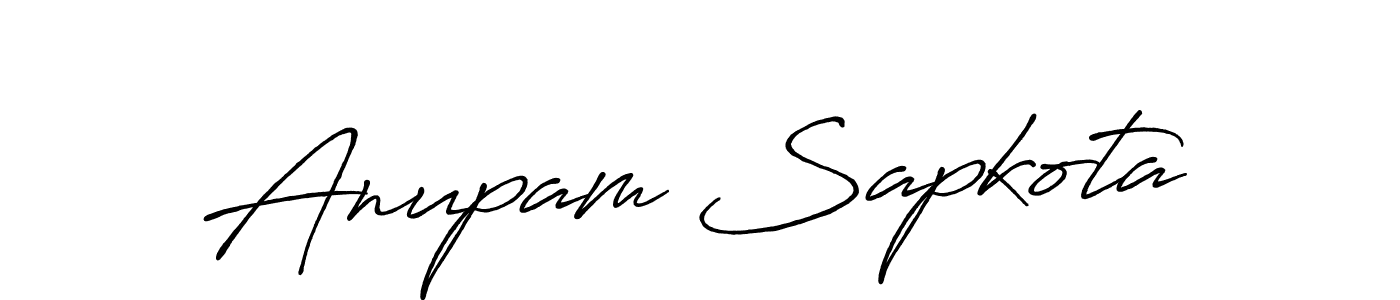 How to make Anupam Sapkota signature? Antro_Vectra_Bolder is a professional autograph style. Create handwritten signature for Anupam Sapkota name. Anupam Sapkota signature style 7 images and pictures png