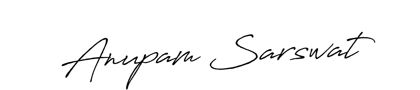 Make a short Anupam Sarswat signature style. Manage your documents anywhere anytime using Antro_Vectra_Bolder. Create and add eSignatures, submit forms, share and send files easily. Anupam Sarswat signature style 7 images and pictures png