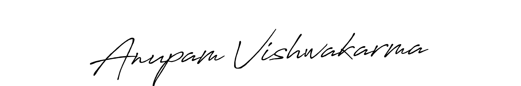 How to make Anupam Vishwakarma signature? Antro_Vectra_Bolder is a professional autograph style. Create handwritten signature for Anupam Vishwakarma name. Anupam Vishwakarma signature style 7 images and pictures png