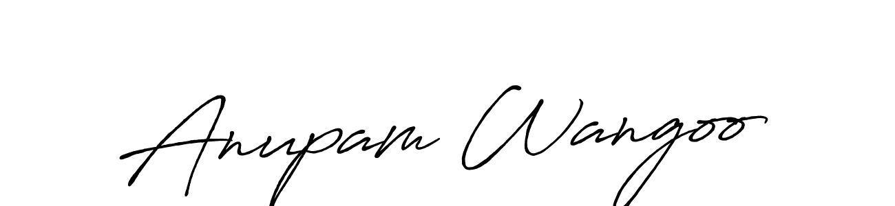 Make a beautiful signature design for name Anupam Wangoo. Use this online signature maker to create a handwritten signature for free. Anupam Wangoo signature style 7 images and pictures png