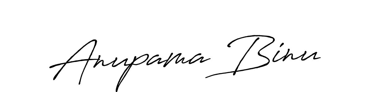 Also we have Anupama Binu name is the best signature style. Create professional handwritten signature collection using Antro_Vectra_Bolder autograph style. Anupama Binu signature style 7 images and pictures png