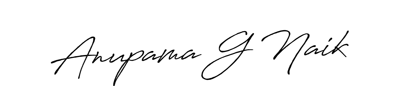 Make a short Anupama G Naik signature style. Manage your documents anywhere anytime using Antro_Vectra_Bolder. Create and add eSignatures, submit forms, share and send files easily. Anupama G Naik signature style 7 images and pictures png