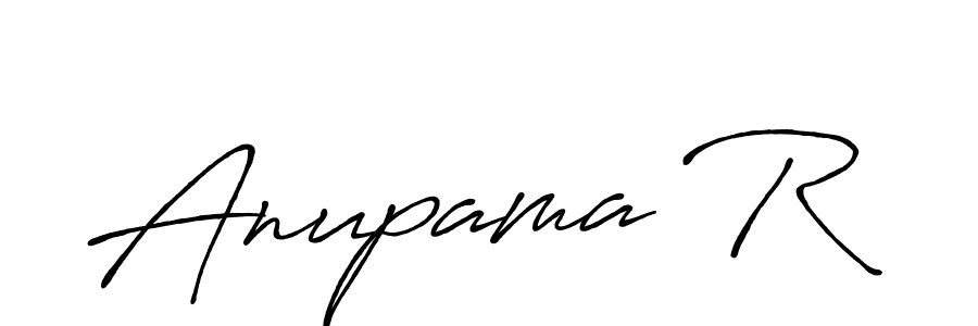 How to make Anupama R name signature. Use Antro_Vectra_Bolder style for creating short signs online. This is the latest handwritten sign. Anupama R signature style 7 images and pictures png