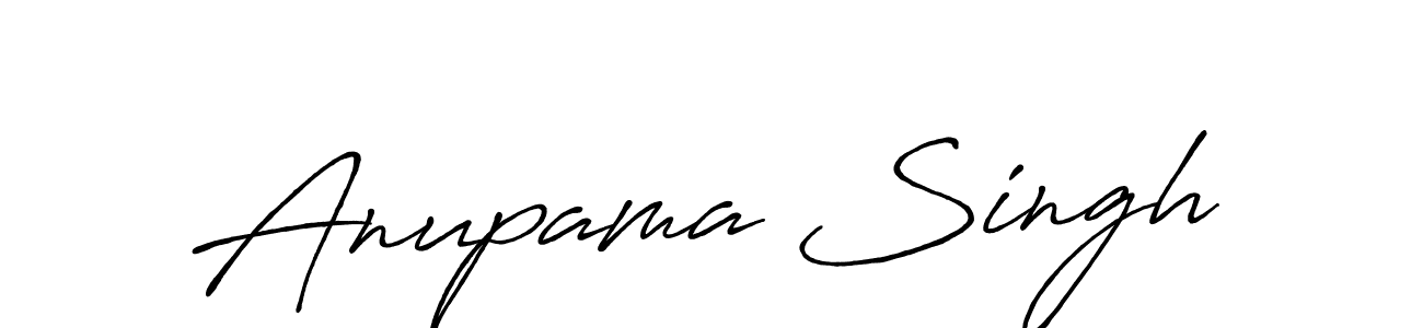 Design your own signature with our free online signature maker. With this signature software, you can create a handwritten (Antro_Vectra_Bolder) signature for name Anupama Singh. Anupama Singh signature style 7 images and pictures png