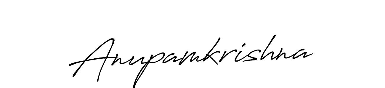 How to make Anupamkrishna signature? Antro_Vectra_Bolder is a professional autograph style. Create handwritten signature for Anupamkrishna name. Anupamkrishna signature style 7 images and pictures png