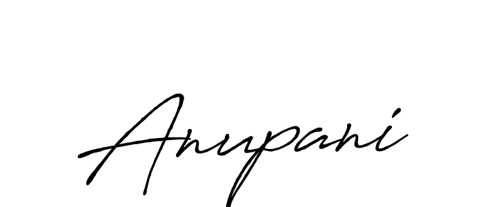 How to make Anupani name signature. Use Antro_Vectra_Bolder style for creating short signs online. This is the latest handwritten sign. Anupani signature style 7 images and pictures png