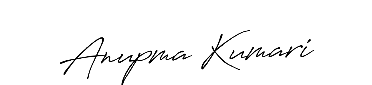 How to make Anupma Kumari name signature. Use Antro_Vectra_Bolder style for creating short signs online. This is the latest handwritten sign. Anupma Kumari signature style 7 images and pictures png
