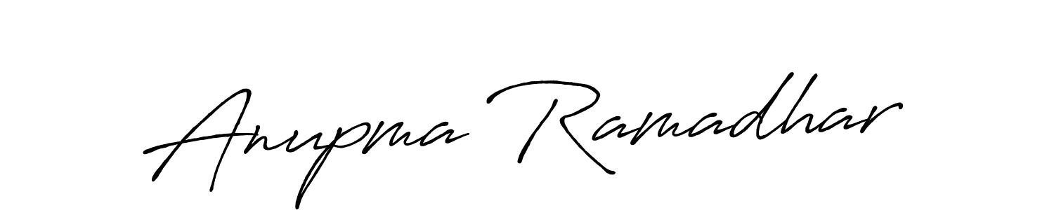 It looks lik you need a new signature style for name Anupma Ramadhar. Design unique handwritten (Antro_Vectra_Bolder) signature with our free signature maker in just a few clicks. Anupma Ramadhar signature style 7 images and pictures png