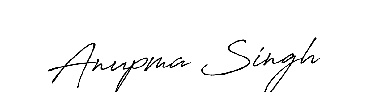 Anupma Singh stylish signature style. Best Handwritten Sign (Antro_Vectra_Bolder) for my name. Handwritten Signature Collection Ideas for my name Anupma Singh. Anupma Singh signature style 7 images and pictures png