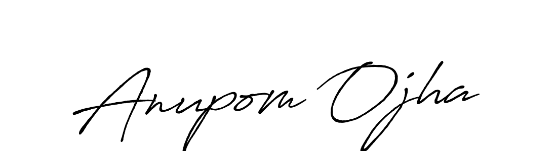 Use a signature maker to create a handwritten signature online. With this signature software, you can design (Antro_Vectra_Bolder) your own signature for name Anupom Ojha. Anupom Ojha signature style 7 images and pictures png