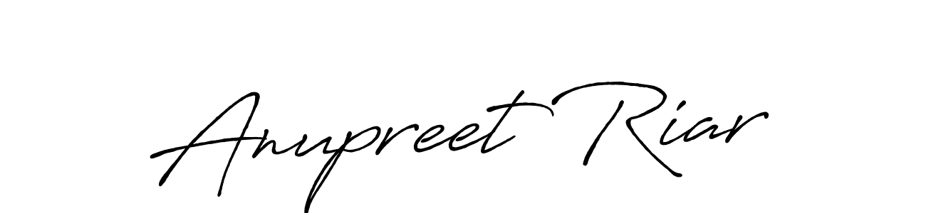 You can use this online signature creator to create a handwritten signature for the name Anupreet Riar. This is the best online autograph maker. Anupreet Riar signature style 7 images and pictures png