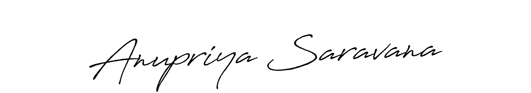 Make a short Anupriya Saravana signature style. Manage your documents anywhere anytime using Antro_Vectra_Bolder. Create and add eSignatures, submit forms, share and send files easily. Anupriya Saravana signature style 7 images and pictures png