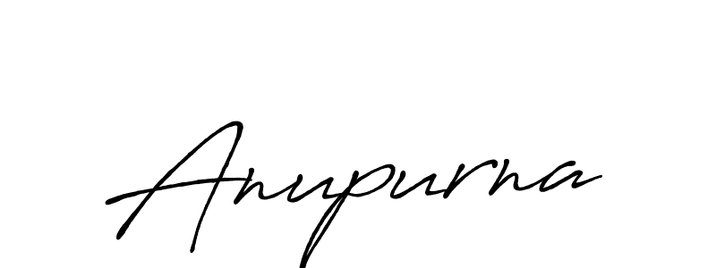 Anupurna stylish signature style. Best Handwritten Sign (Antro_Vectra_Bolder) for my name. Handwritten Signature Collection Ideas for my name Anupurna. Anupurna signature style 7 images and pictures png