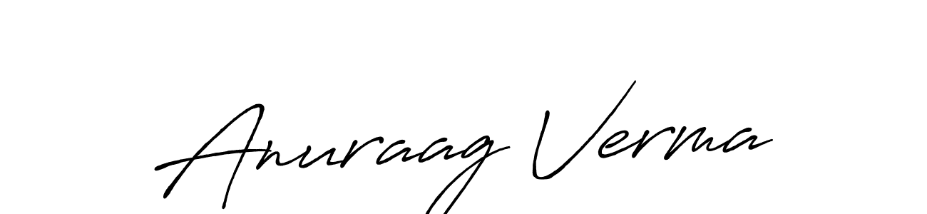 It looks lik you need a new signature style for name Anuraag Verma. Design unique handwritten (Antro_Vectra_Bolder) signature with our free signature maker in just a few clicks. Anuraag Verma signature style 7 images and pictures png