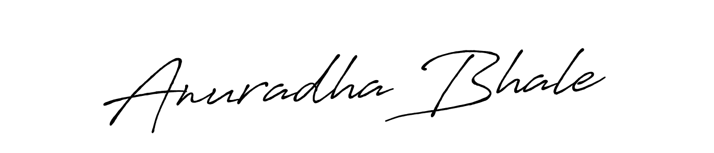 Design your own signature with our free online signature maker. With this signature software, you can create a handwritten (Antro_Vectra_Bolder) signature for name Anuradha Bhale. Anuradha Bhale signature style 7 images and pictures png