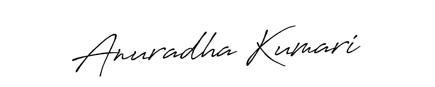 Also we have Anuradha Kumari name is the best signature style. Create professional handwritten signature collection using Antro_Vectra_Bolder autograph style. Anuradha Kumari signature style 7 images and pictures png