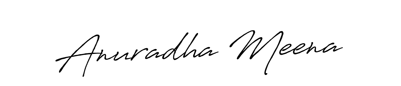 Use a signature maker to create a handwritten signature online. With this signature software, you can design (Antro_Vectra_Bolder) your own signature for name Anuradha Meena. Anuradha Meena signature style 7 images and pictures png