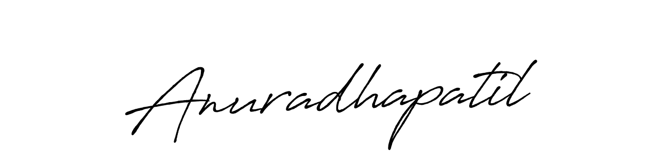 Create a beautiful signature design for name Anuradhapatil. With this signature (Antro_Vectra_Bolder) fonts, you can make a handwritten signature for free. Anuradhapatil signature style 7 images and pictures png