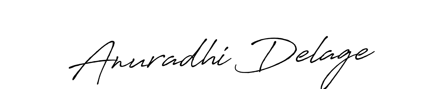 Anuradhi Delage stylish signature style. Best Handwritten Sign (Antro_Vectra_Bolder) for my name. Handwritten Signature Collection Ideas for my name Anuradhi Delage. Anuradhi Delage signature style 7 images and pictures png