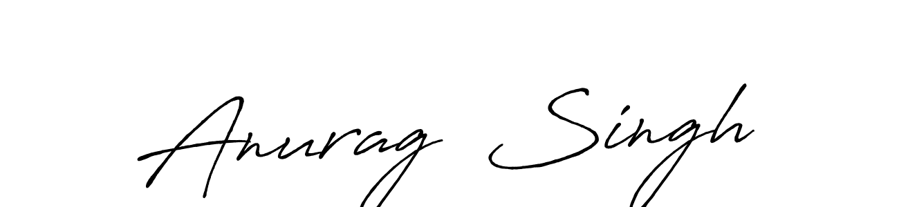 Also You can easily find your signature by using the search form. We will create Anurag  Singh name handwritten signature images for you free of cost using Antro_Vectra_Bolder sign style. Anurag  Singh signature style 7 images and pictures png