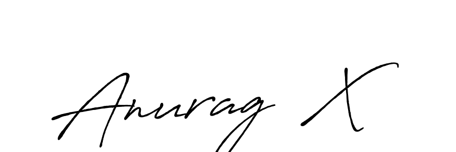 Create a beautiful signature design for name Anurag  X. With this signature (Antro_Vectra_Bolder) fonts, you can make a handwritten signature for free. Anurag  X signature style 7 images and pictures png