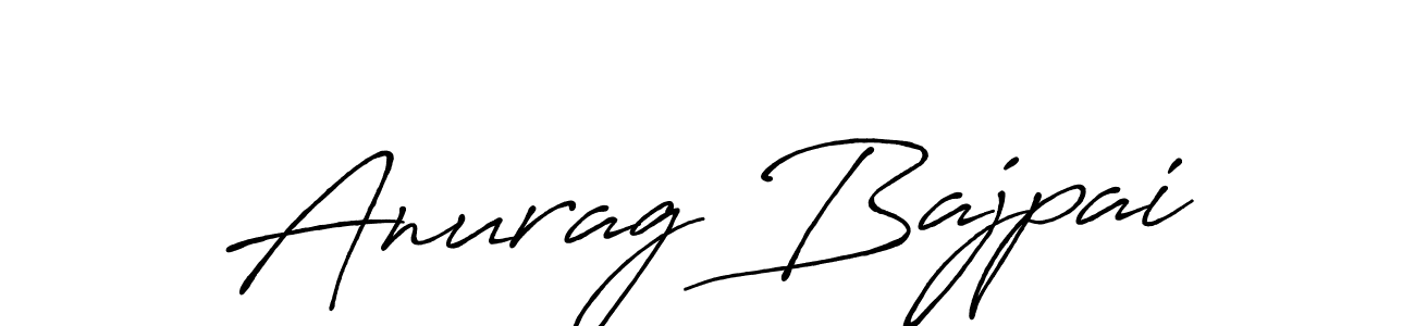 Design your own signature with our free online signature maker. With this signature software, you can create a handwritten (Antro_Vectra_Bolder) signature for name Anurag Bajpai. Anurag Bajpai signature style 7 images and pictures png