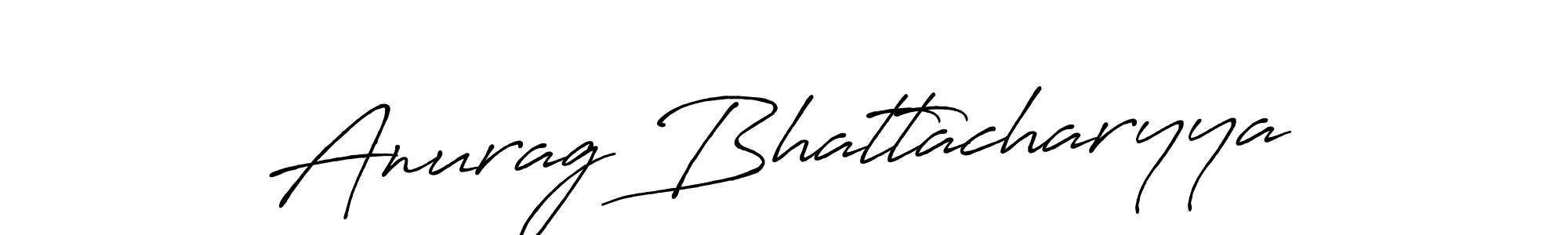How to make Anurag Bhattacharyya name signature. Use Antro_Vectra_Bolder style for creating short signs online. This is the latest handwritten sign. Anurag Bhattacharyya signature style 7 images and pictures png
