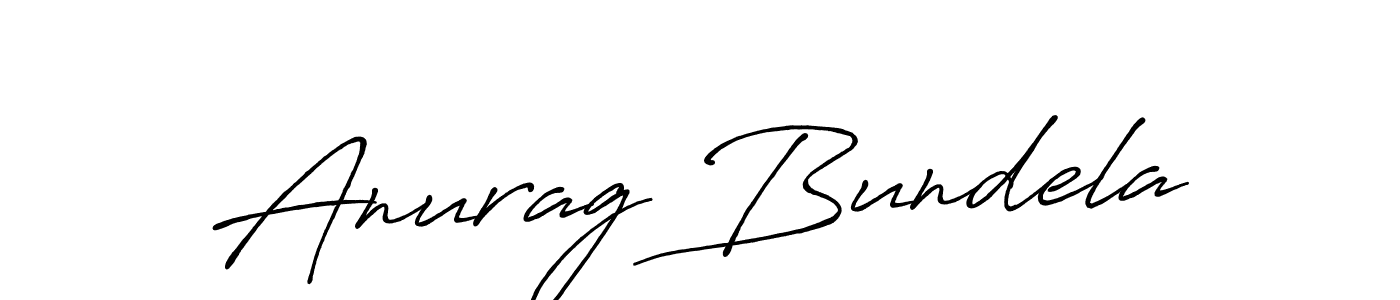 Use a signature maker to create a handwritten signature online. With this signature software, you can design (Antro_Vectra_Bolder) your own signature for name Anurag Bundela. Anurag Bundela signature style 7 images and pictures png