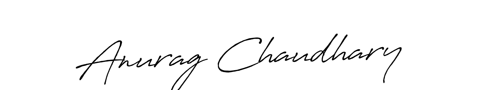 Anurag Chaudhary stylish signature style. Best Handwritten Sign (Antro_Vectra_Bolder) for my name. Handwritten Signature Collection Ideas for my name Anurag Chaudhary. Anurag Chaudhary signature style 7 images and pictures png