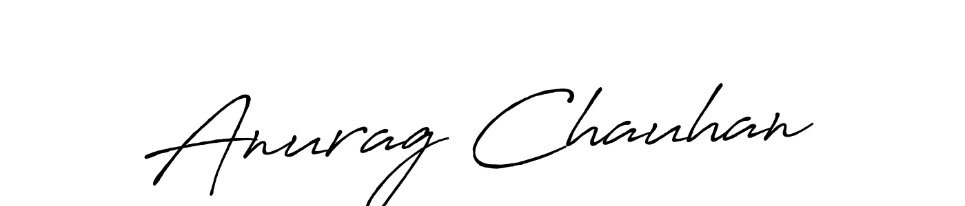 Anurag Chauhan stylish signature style. Best Handwritten Sign (Antro_Vectra_Bolder) for my name. Handwritten Signature Collection Ideas for my name Anurag Chauhan. Anurag Chauhan signature style 7 images and pictures png