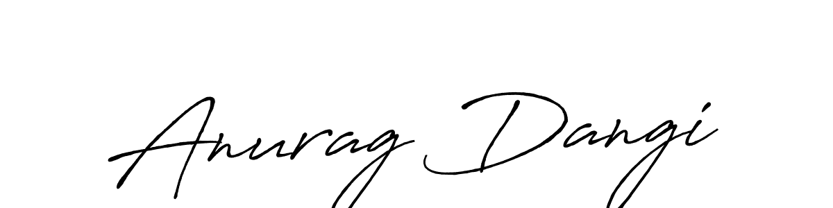 Also You can easily find your signature by using the search form. We will create Anurag Dangi name handwritten signature images for you free of cost using Antro_Vectra_Bolder sign style. Anurag Dangi signature style 7 images and pictures png