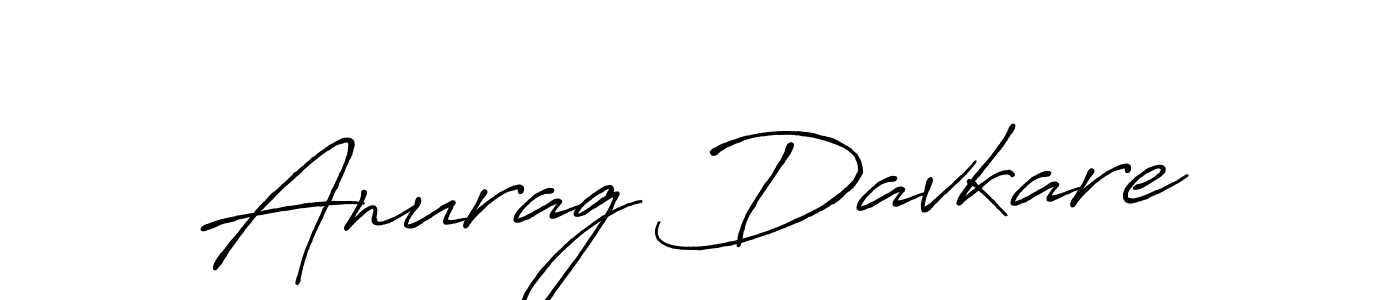 How to make Anurag Davkare name signature. Use Antro_Vectra_Bolder style for creating short signs online. This is the latest handwritten sign. Anurag Davkare signature style 7 images and pictures png