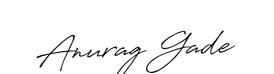 Anurag Gade stylish signature style. Best Handwritten Sign (Antro_Vectra_Bolder) for my name. Handwritten Signature Collection Ideas for my name Anurag Gade. Anurag Gade signature style 7 images and pictures png