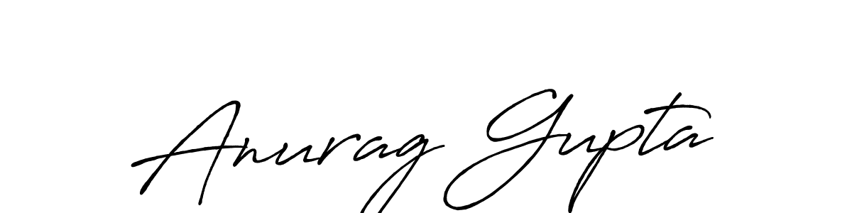 Also we have Anurag Gupta name is the best signature style. Create professional handwritten signature collection using Antro_Vectra_Bolder autograph style. Anurag Gupta signature style 7 images and pictures png