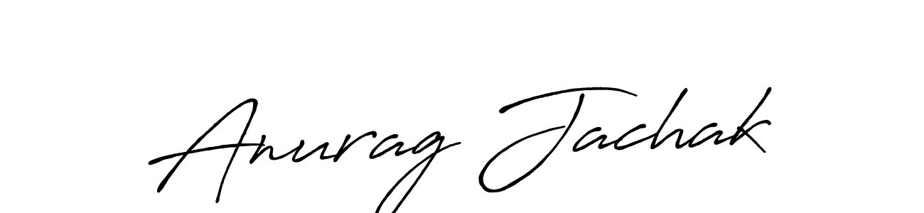 Design your own signature with our free online signature maker. With this signature software, you can create a handwritten (Antro_Vectra_Bolder) signature for name Anurag Jachak. Anurag Jachak signature style 7 images and pictures png